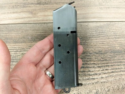 Early Colt 2 Toned Pinned Base 1911 45ACP 7rd Magazine & Lanyard Loop WW1 1251 - Image 1 of 4