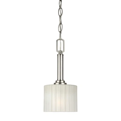 Forte Lighting 2695-01 1 Light 6"W Mini Pendant - Nickel - Image 1 of 2