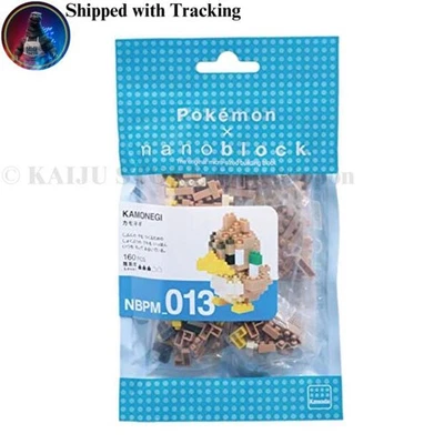 Brinquedo oficial de construção Nanoblock Pokemon Farfetch’d NBPM-013 Japão Kawada - Imagem 1 de 2