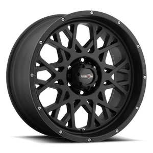 20x10 -25 Vision 412 Rocker 5x5.0 Satin Black Wheels (Set of 4) - Picture 1 of 2