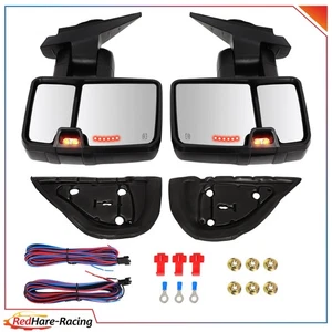 Espejos retrovisores de remolque con luz de señal de funcionamiento térmica para Chevy GMC 07-13 - Imagen 1 de 1