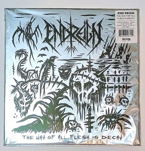 End Reign - The Way Of All Flesh Is Decay 12" LP Custom Tricolor Ltd To 100 NEW - Picture 1 of 11
