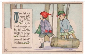 Merry Christmas (Comic) - Postcard - Early 1900's - VG - Picture 1 of 2