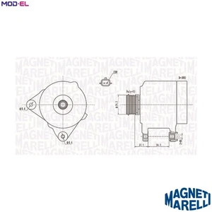 ALTERNATOR 063731860010 FOR RENAULT CLIO/III/EURO/CAMPUS/Sportour/Grandtour/Mk - Picture 1 of 9