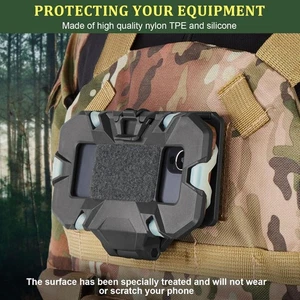Tactical Molle Chest Phone Navigation Holder Mount Plate Phone Universal Size - Picture 1 of 11