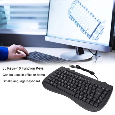 Keyboard 95 Key Wired Mini USB Interface Desktop Computer Mute Ultra Thin Key CB - Bild 1 von 4