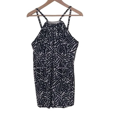 MagicSuit geométrico una pieza vestido de baño halter top Foto 1 de 3