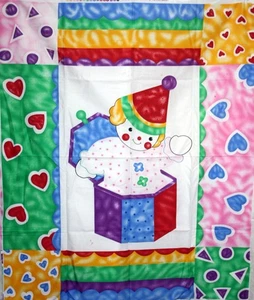 LITTLE DRUMMER CLOWN PANEL - 100% COTTON FABRIC - Picture 1 of 4