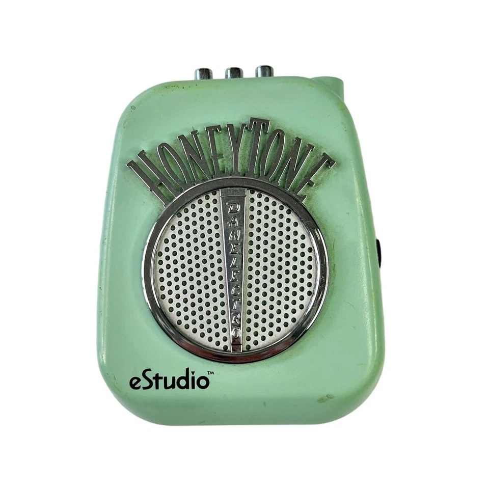 DANELECTRO HONEY TONE  Mini Headphone Amp 4" x 3.5" AQUA 1999 VERY RARE - image 1 of 4