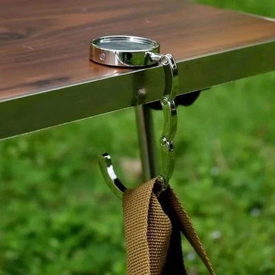 3 piezas Portátil Plegable Bolso de Mano Colgador Mesa Bolsas Soportes Colgante Bolso de Mano Ganchos Foto 1 de 4