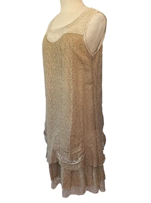 Elegantes Midi Damen Kleid Braun Gefüttert G194P Größe 36,38,S von Soggo - Bild 1 von 4