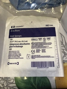 COVIDIEN Excilon 6 PLY STERILE DRAIN SPONGES 4"x4" REF 7086 Lot Of 60. - Picture 1 of 2