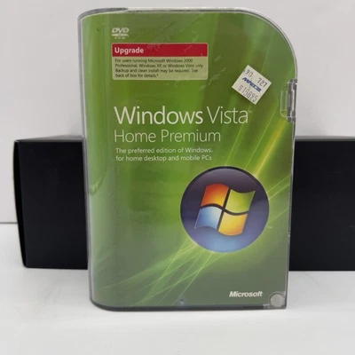 Microsoft WINDOWS VISTA HOME PREMIUM Upgrade 32 Bit DVD Software New Unused - Image 1 of 4