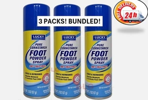 3 PACKUNGEN MAISSTÄRKE FUSSPULVER SPRAY Feuchtigkeit Geruchskontrolle 2oz 100% TALKFREI - Bild 1 von 4