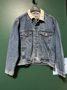 Giacca denim vintage anni 80 Dry Goods Saugatuck invecchiata camionista invecchiato S M - Foto 1 di 24