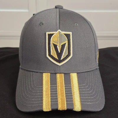 Adidas Las Vegas Golden Knights Hat Hook And Loop Strap NWT - Image 1 of 4