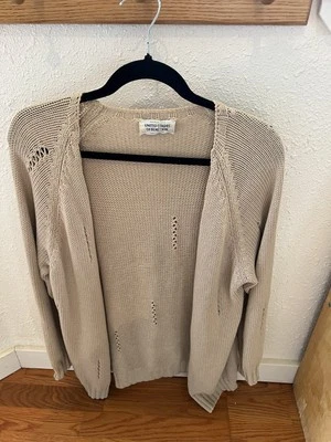 Suéter De Colección United Colors Of Benetton Hecho en Italia 100% Algodón Beige  Foto 1 de 4