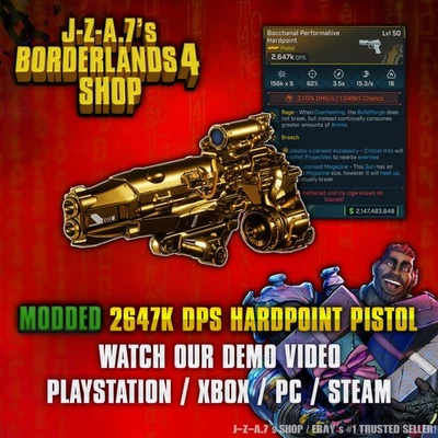 Borderlands 4✨ MODDED 2647K DPS HARDPOINT PISTOL BOUNTY DLC BL4 ✅PC-PS-XBOX✨ - Image 1 of 2