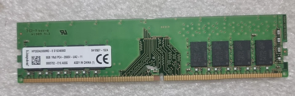 SK Hynix HP26D4U9S8MD-8 1x8GB 1Rx8 8GB PC4-21300 DDR4 2666MHz Desktop Pc RAM - Image 1 of 1