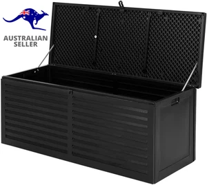 Outdoor Storage Box Container Cabinet Bench, 390L Extra Large Lockable Tool Toy - Picture 1 of 12