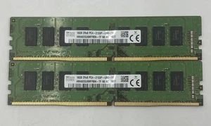 SK Hynix 32GB (2x16GB) HMA82GU6MFR8N-TF PC4-2133P-UB0-11 Desktop Memory Match - Imagen 1 de 3