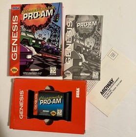 Sega Genesis - Championship Pro-Am - COMPLETE Game, Box, Manual + Reg Card