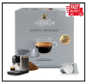Gran Caffe Garibaldi Espresso Pods Dark Roast Cocoa & Dried Fruit 50 Cups - Picture 1 of 2