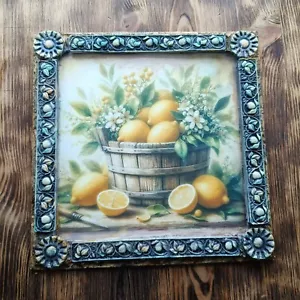 Print Wall Art Handmade Frame Lemons Gift for Her, Mom - Picture 1 of 14