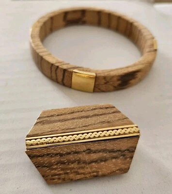 Набор ювелирных изделий Jones New York браслет брошь дерево золотистый цвет  - Изображение 1 из 4