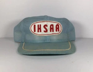 IHSAA blaue Mütze hergestellt von Derby Kappe in Lousiville Ky Sport High School Requisite - Bild 1 von 4