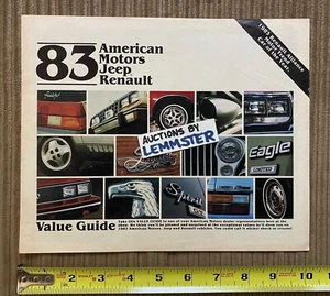 Brochure Guida Valori 1983 American Motors Jeep Renault Fuego J-10 Scrambler 18i - Foto 1 di 6