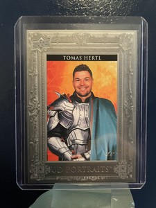 2023-24 UPPER DECK SERIES 1 TOMAS HERTL UD PORTRAITS SILVER FRAME 66/99