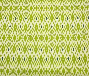 QUADRILLE LOCKAN GREEN FOREST GEOMETRIC LINEN EXCLUSIVE FABRIC BY YARD 52"W - Picture 1 of 6