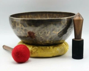 16" Tiger antike Gesangsschale, Tibetische Gesangsschale - Meditation, Chakraheilung - Bild 1 von 6