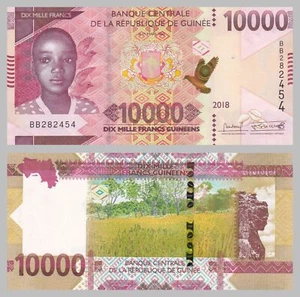 Guinea 10000 Franchi 2018 non circolato - Picture 1 of 1