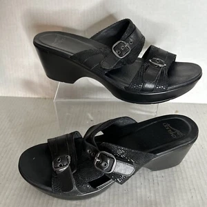 Dansko Open Toe Sandal Summer Beach clogs Heels size 41, black, Comfortable - Picture 1 of 5