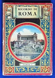 Ricordo di Roma Part II 1928 Hardcover Souvenir Book with 32 Postcards - Picture 1 of 11