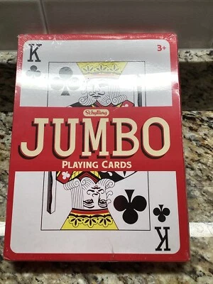 THE BIG DEAL 52 + 2 Jokers Jumbo Oversized Giant Playing Cards 8"x11" 3+ New! - Image 1 of 2