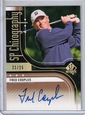 2012 UD SP Authentic PGA Golf Fred Couples Chirography auto /25 card #C-FC - Image 1 of 2
