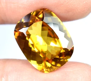 14x11 Natural Flawless Orange Garnet gorgeous Cushion Shape Loose Gemstone A+ - Picture 1 of 8