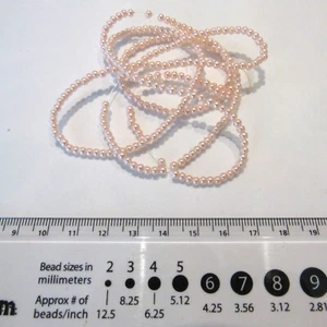 Pink Round Pearl Style Beads 3mm Acrylic / Faux Pearl Beads ~500 pieces - Picture 1 of 1