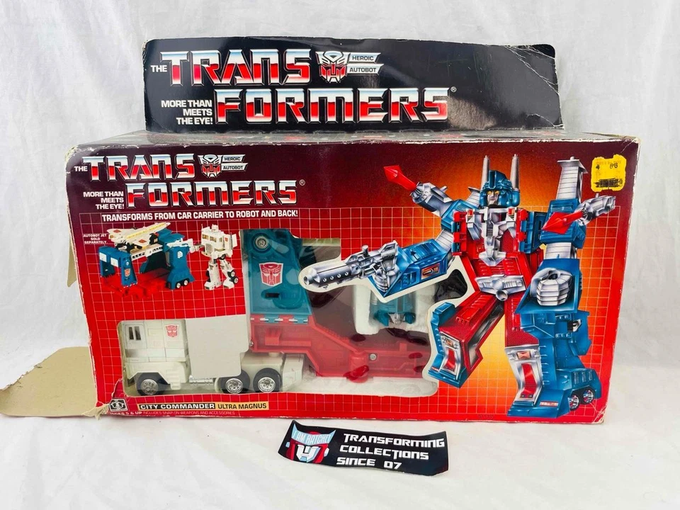 Transformers Original G1 1986 Ultra Magnus Rubber Tire Complete w/ Box - Image 1 of 4