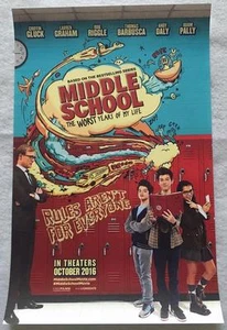 Póster de película original de MIDDLE SCHOOL THE PEOR YEARS OF MY LIFE D/S SDCC 2016 - Imagen 1 de 1