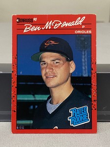 1990 Donruss Ben McDonald Baltimore Orioles RC #32 RARE ERROR Wrong Middle Name