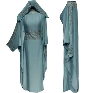 Vestido largo árabe Stone Work Abaya Farasha Jalabiya para mujer - Imagen 1 de 4