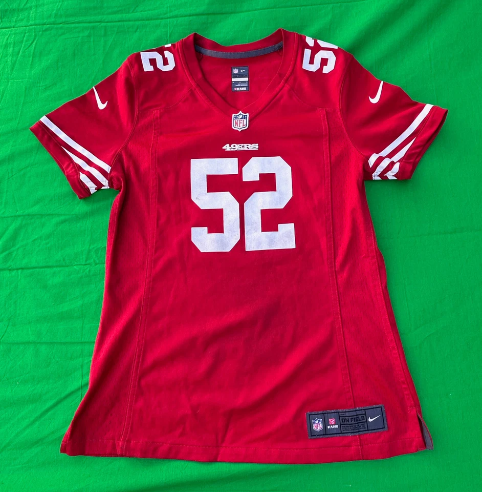 Camiseta para mujer Nike NFL San Francisco 49ers Patrick Willis #52 talla M. Foto 1 de 4