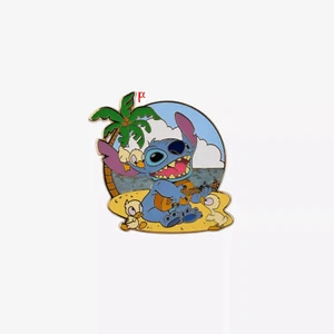 Disney Lilo & Stitch Stitch and Ducklings Ukelele Playa Esmalte Prendedor Exclusivo - Imagen 1 de 2