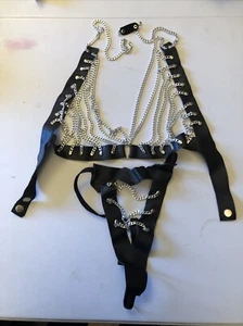 XTC Leder Harness Top und passender Tanga Einheitsgröße Vintage - Bild 1 von 6