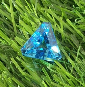 10,13 Karat einwandfrei Billionen Schnitt AAA Santa Maria Aquamarin Labor gewachsen lose Edelsteine - Bild 1 von 9