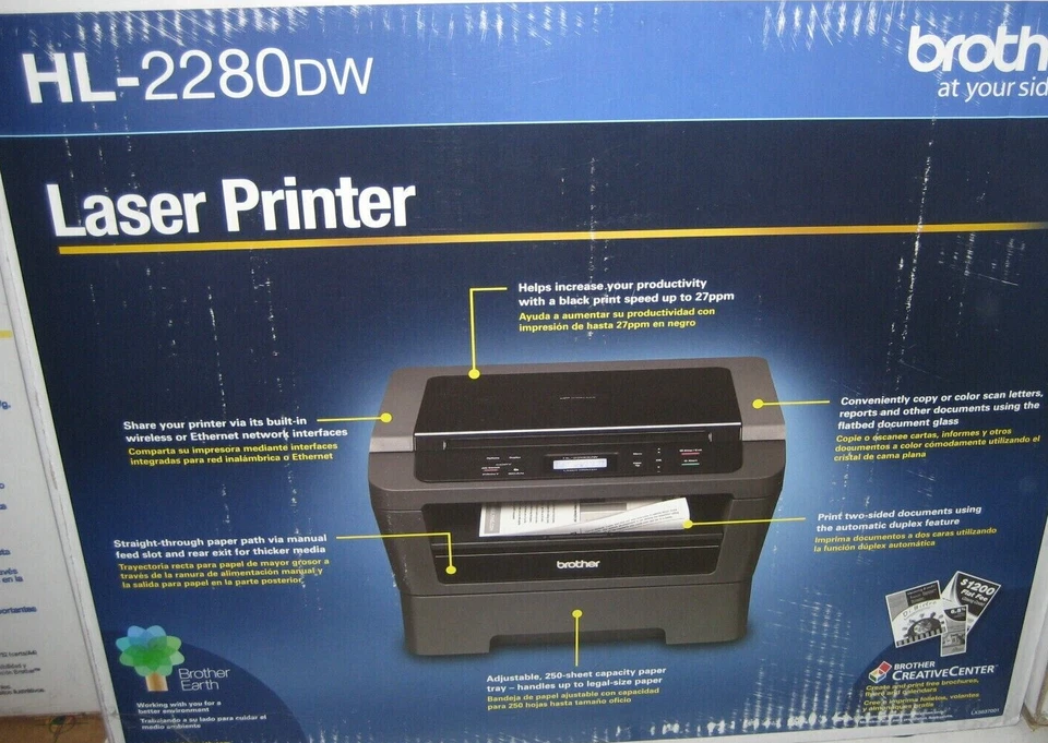 Brother Hl-2280dw Laser Printer - Image 1 of 1